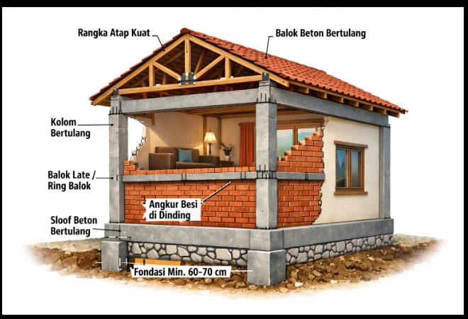 Desain Mezzanine Rumah Minimalis